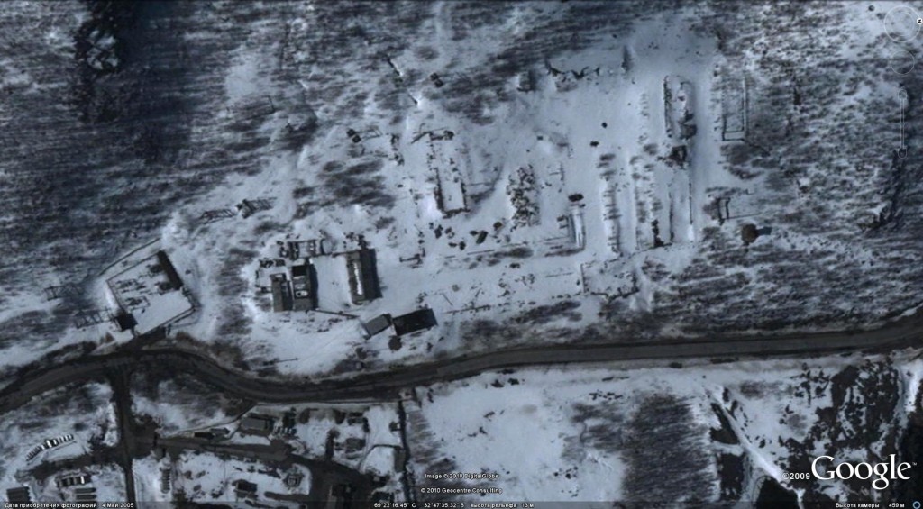 Ара-Губа на спутниковых снимках, май 2005 года