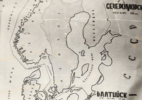 Карта перехода из Балтийска в Североморск
