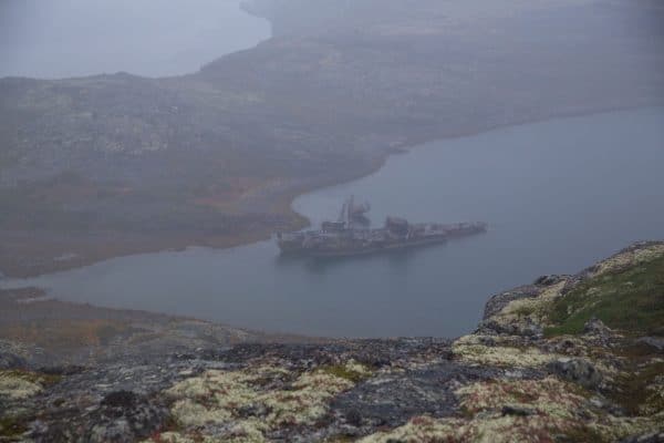 Ара-Губа, вид на бухту Сковорода, сентябрь 2014 года (фотограф Владимир Букаев)