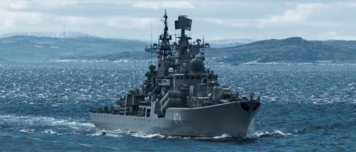 «Адмирал Ушаков»: стрельбы по береговым целям