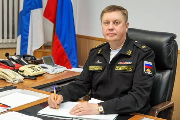 Командир 7 дивизии атомных подводных лодок Северного флота С. А. Чередниченко
