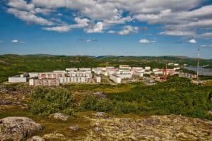 Видяево, панорама с сопки Львинка