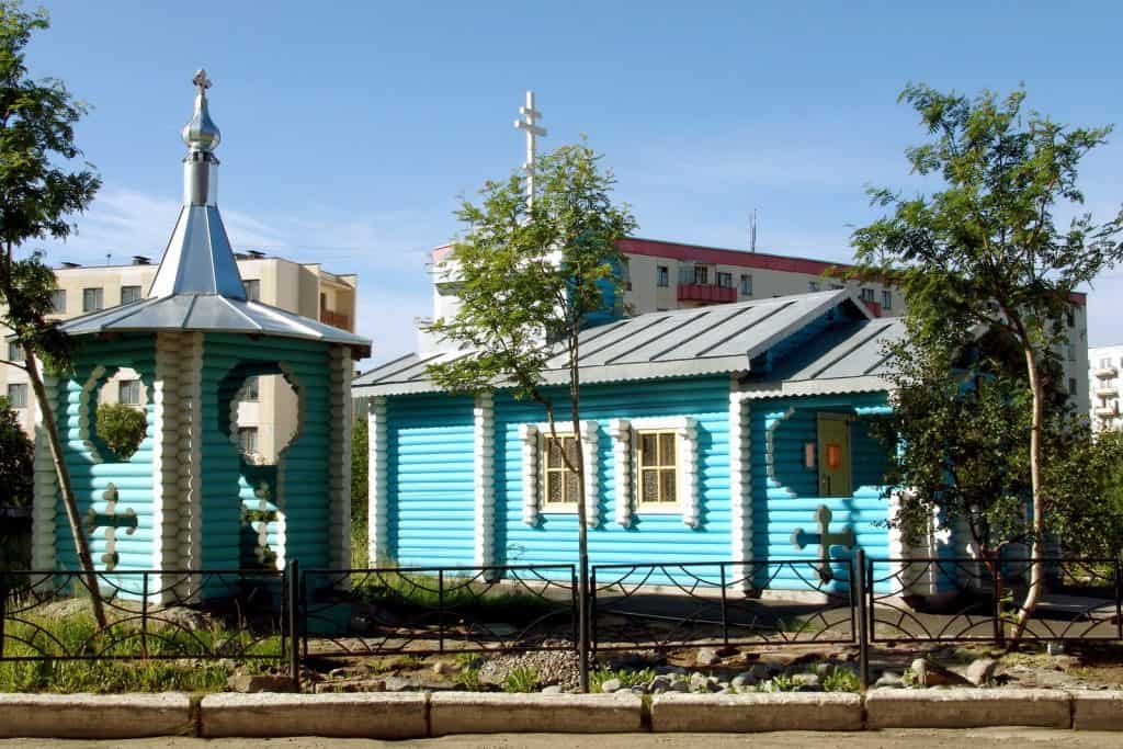 Храм Николая Чудотворца в посёлке Видяево